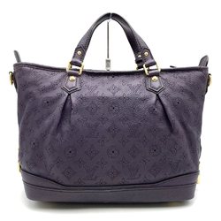 LOUIS VUITTON M93983 Stella PM Monogram Mahina Handbag Shoulder Bag 2way Purple Women's