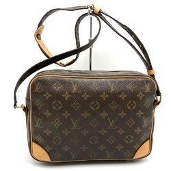 LOUIS VUITTON M45244 Nile Monogram Shoulder Bag Brown Women's