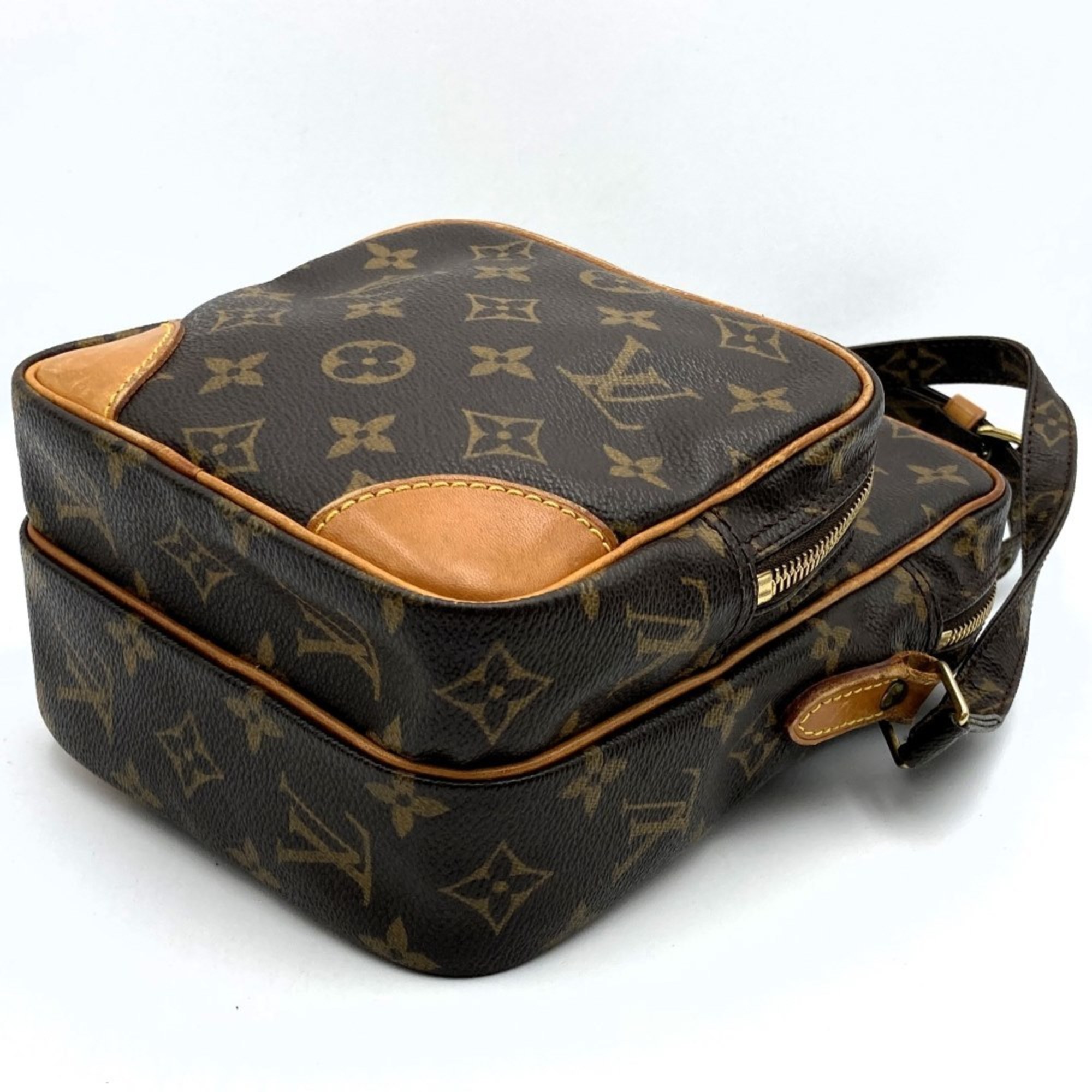 LOUIS VUITTON M45236 Amazon Shoulder Bag Monogram Canvas Brown Women's