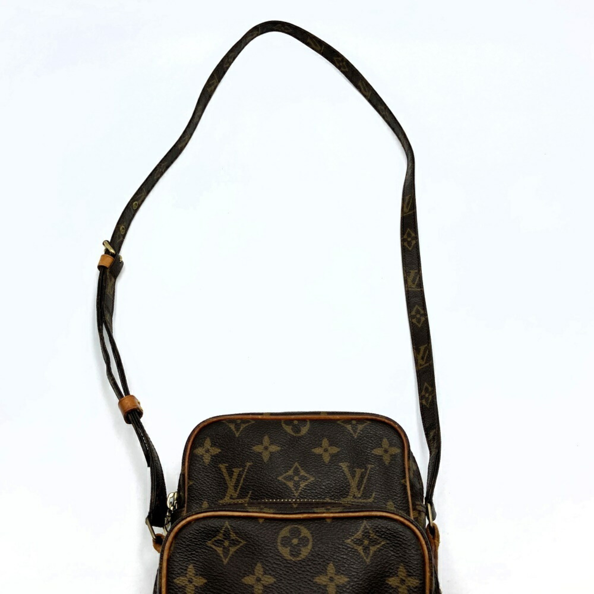 LOUIS VUITTON M45236 Amazon Shoulder Bag Monogram Canvas Brown Women's