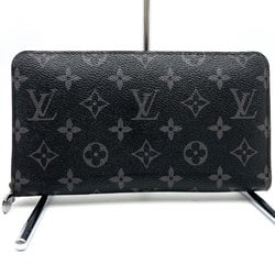 LOUIS VUITTON M82081 Zippy Organizer Round Long Wallet Black Monogram Eclipse Men's