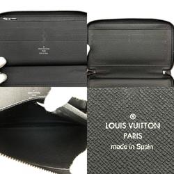 LOUIS VUITTON M82081 Zippy Organizer Round Long Wallet Black Monogram Eclipse Men's