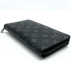 LOUIS VUITTON M82081 Zippy Organizer Round Long Wallet Black Monogram Eclipse Men's