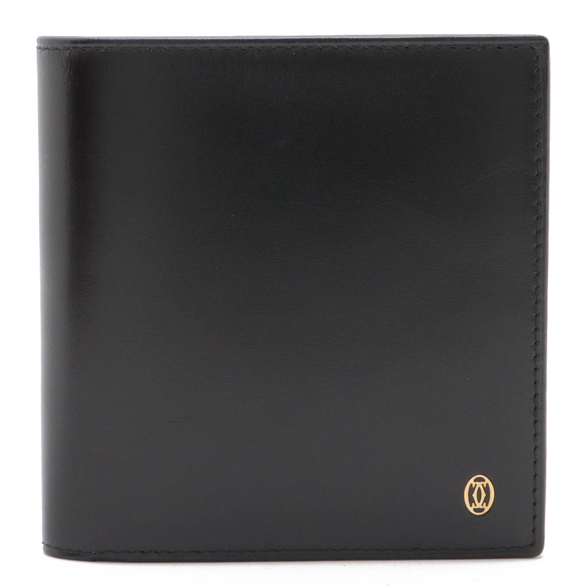 Cartier Pasha Line de Bi-fold Wallet Calf Leather Black L3000137