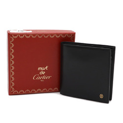 Cartier Pasha Line de Bi-fold Wallet Calf Leather Black L3000137