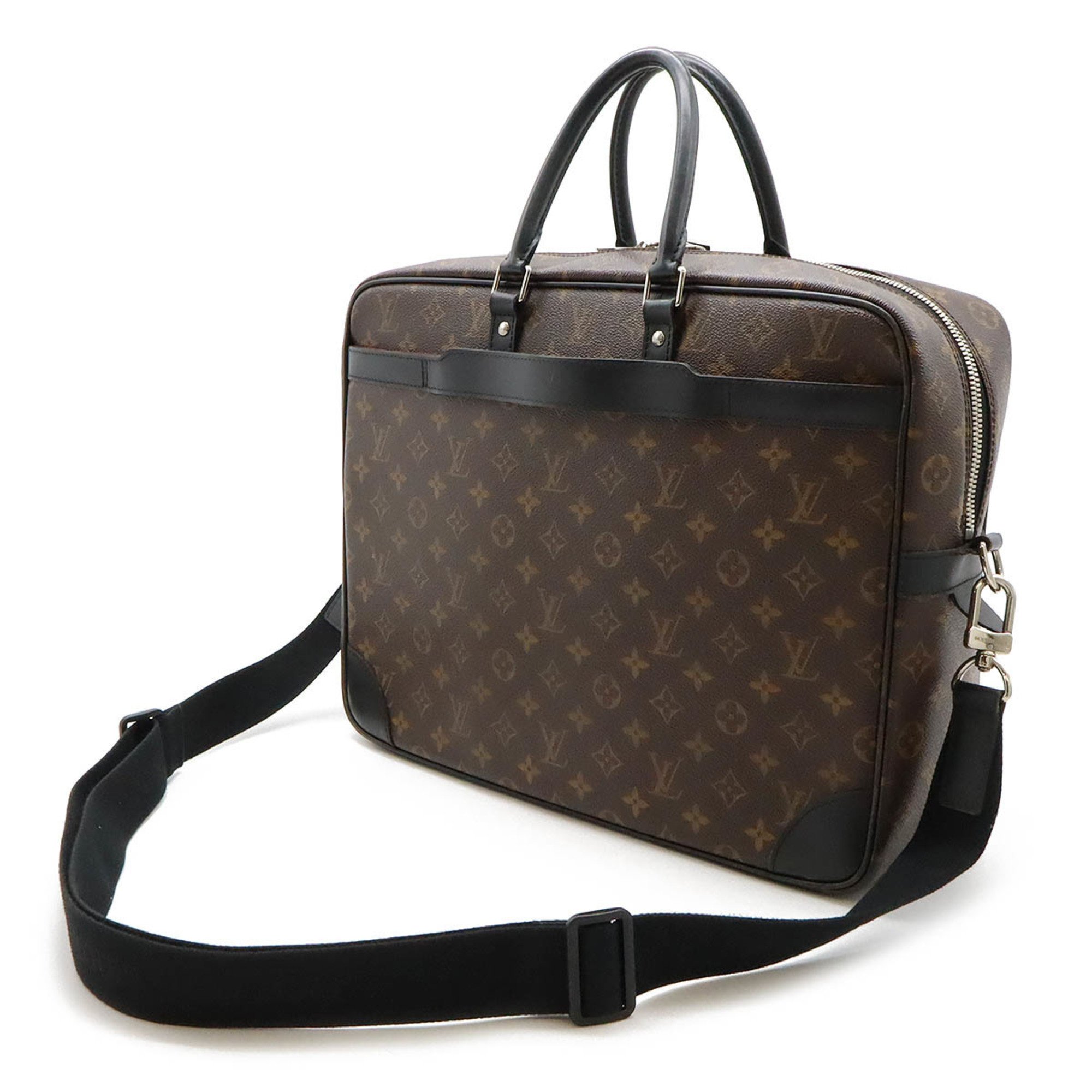 LOUIS VUITTON Louis Vuitton Monogram Macassar PDV Porto Document Voyage GM Bag Shoulder M40224