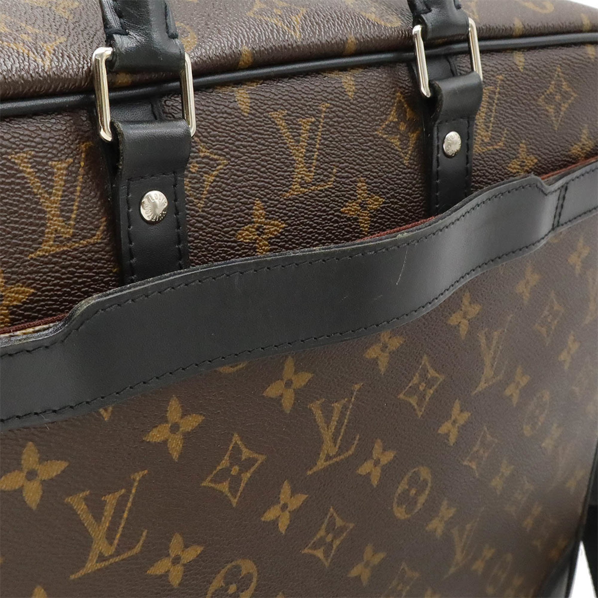 LOUIS VUITTON Louis Vuitton Monogram Macassar PDV Porto Document Voyage GM Bag Shoulder M40224