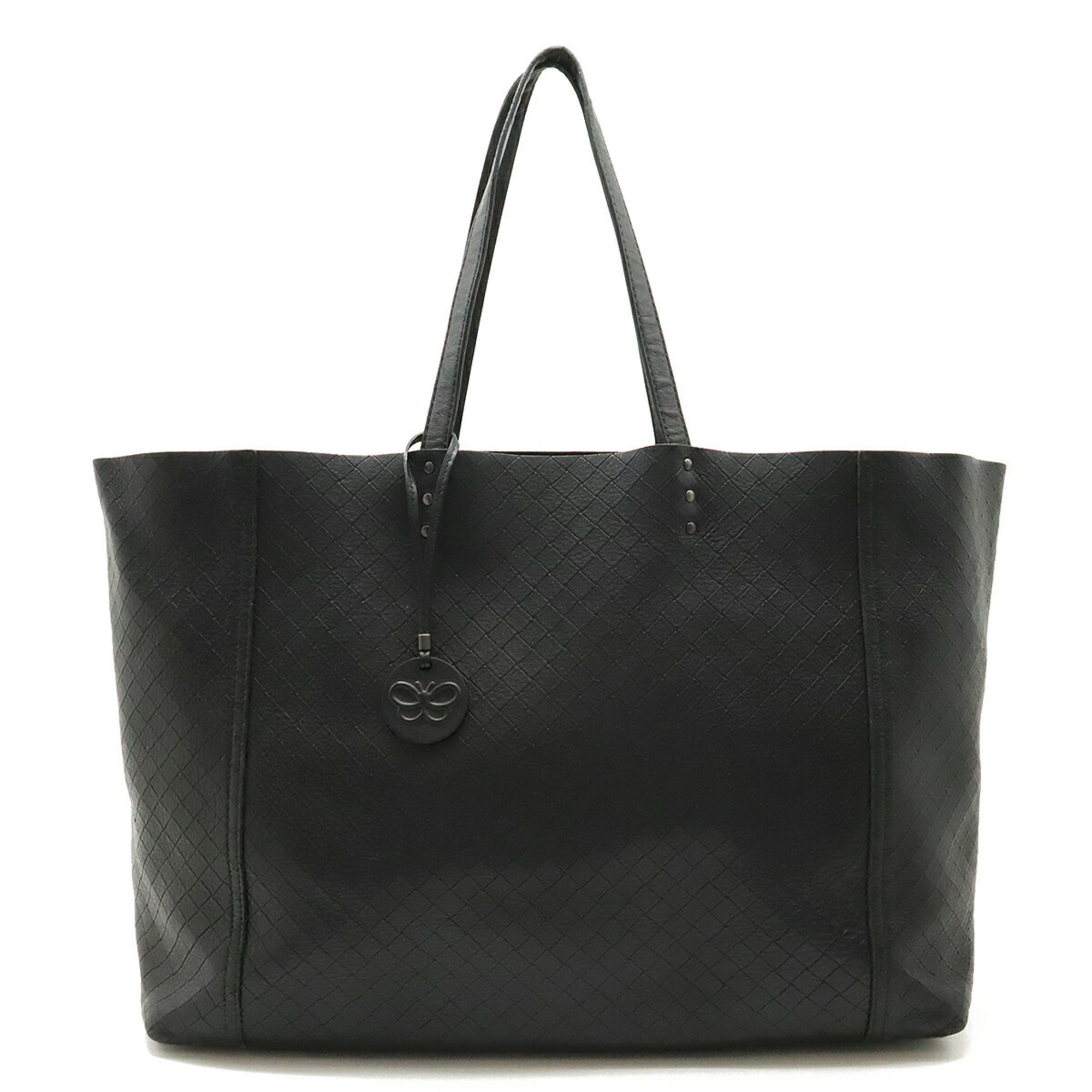 BOTTEGA VENETA Bottega Veneta Intreccio Mirage Tote Bag Shoulder Leather Black 298780