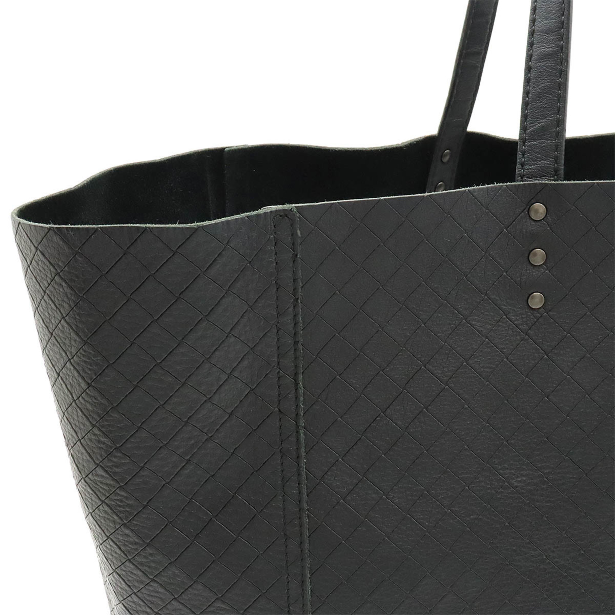 BOTTEGA VENETA Bottega Veneta Intreccio Mirage Tote Bag Shoulder Leather Black 298780