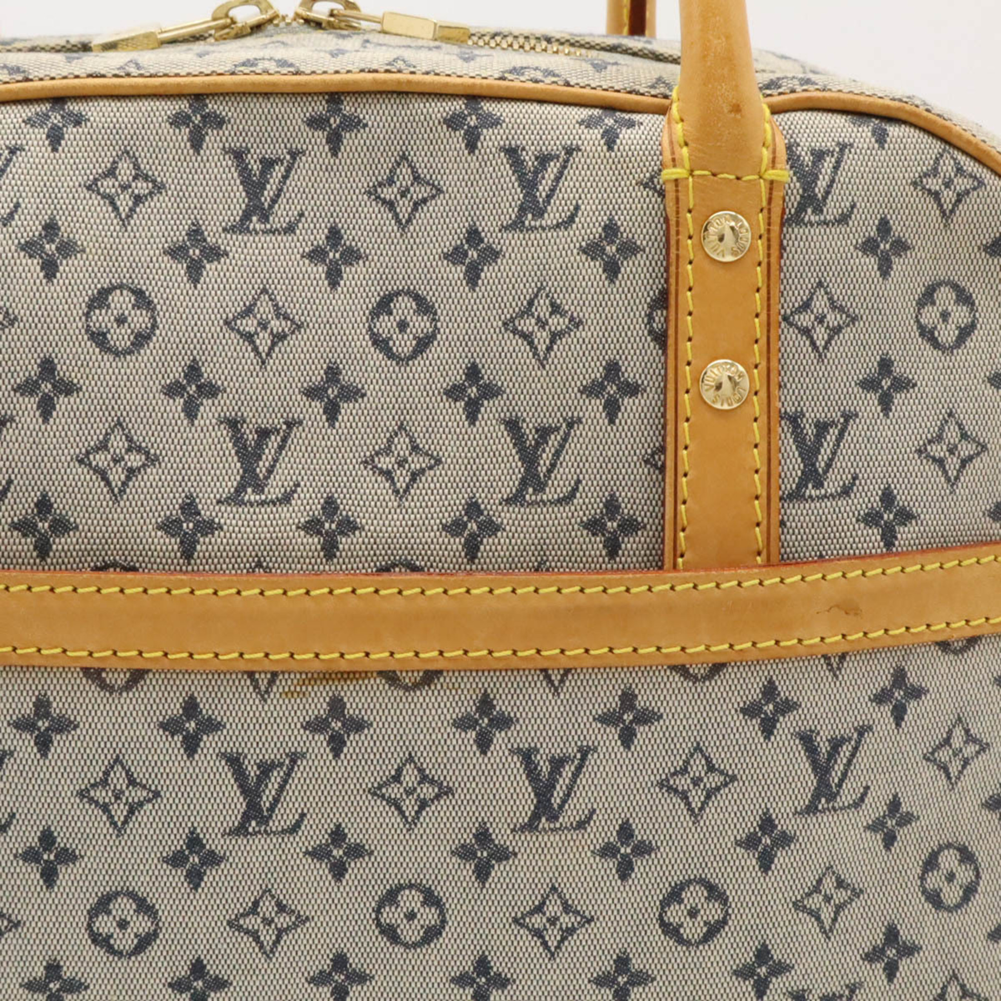 LOUIS VUITTON Louis Vuitton Monogram Marie Handbag Boston Bag Canvas Blue M92003