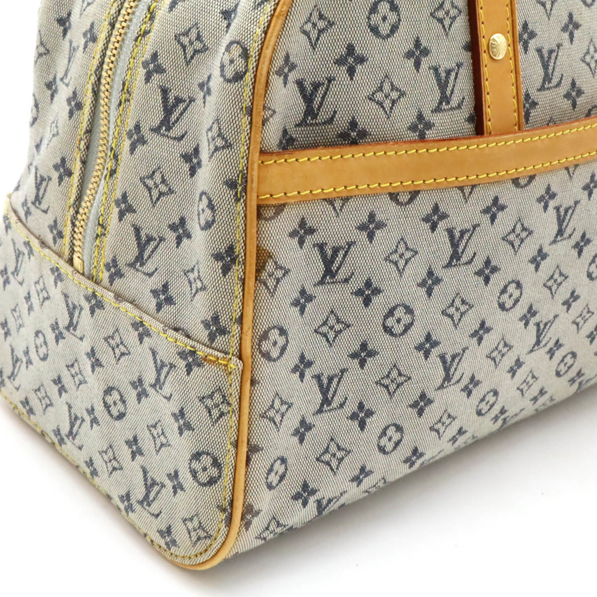 LOUIS VUITTON Louis Vuitton Monogram Marie Handbag Boston Bag Canvas Blue M92003