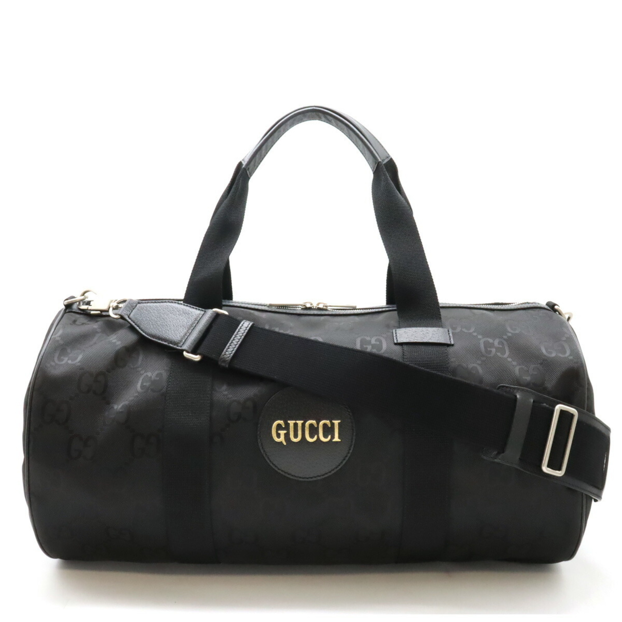 GUCCI Gucci Off The Grid Duffle Bag Boston Shoulder Nylon Canvas Black 658632