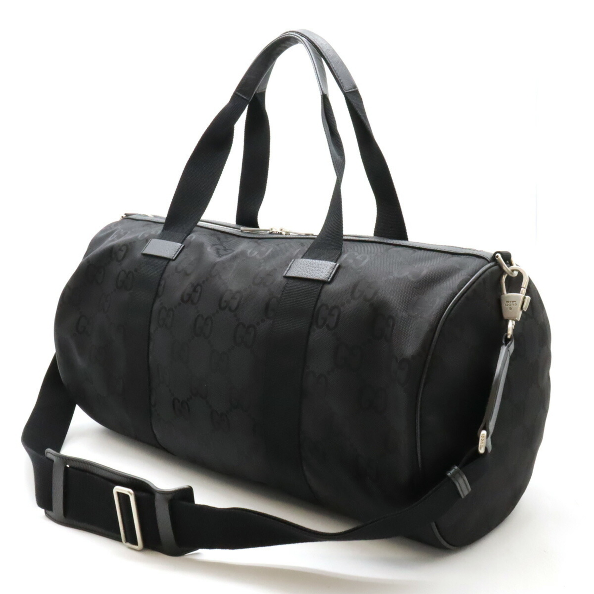 GUCCI Gucci Off The Grid Duffle Bag Boston Shoulder Nylon Canvas Black 658632