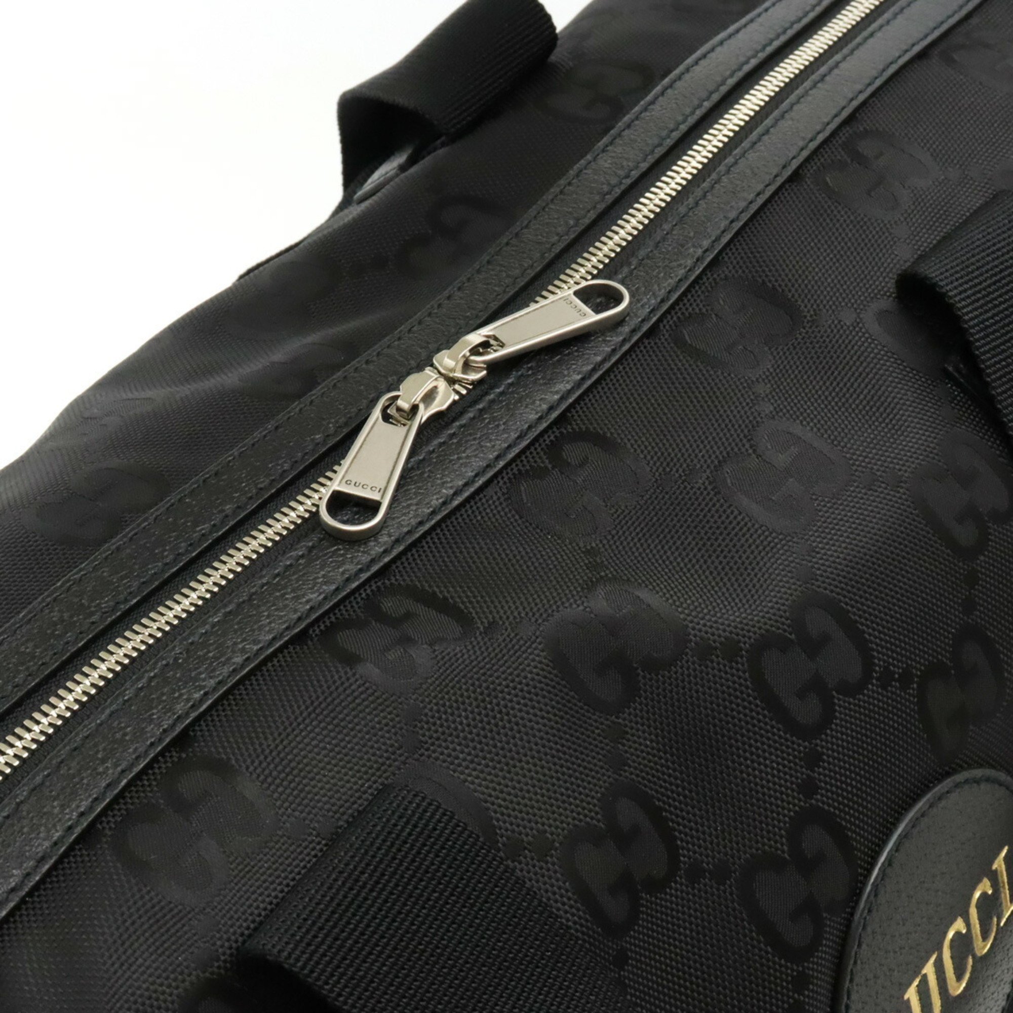 GUCCI Gucci Off The Grid Duffle Bag Boston Shoulder Nylon Canvas Black 658632