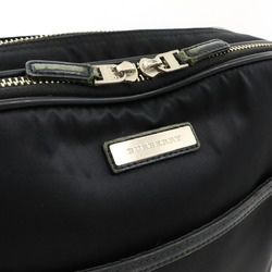 BURBERRY Shoulder bag in nylon and leather, black