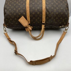 LOUIS VUITTON Louis Vuitton M41414 Keepall Bandouliere 55 Boston Bag Monogram Canvas Brown Women's