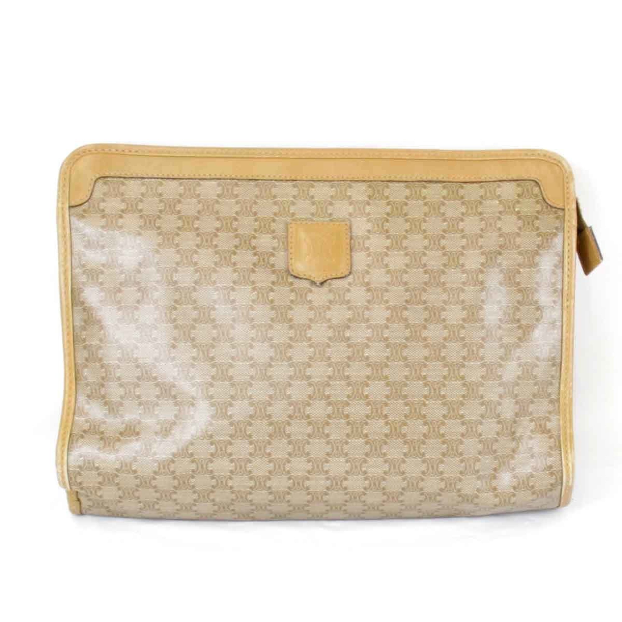 CELINE Clutch bag Beige Women's