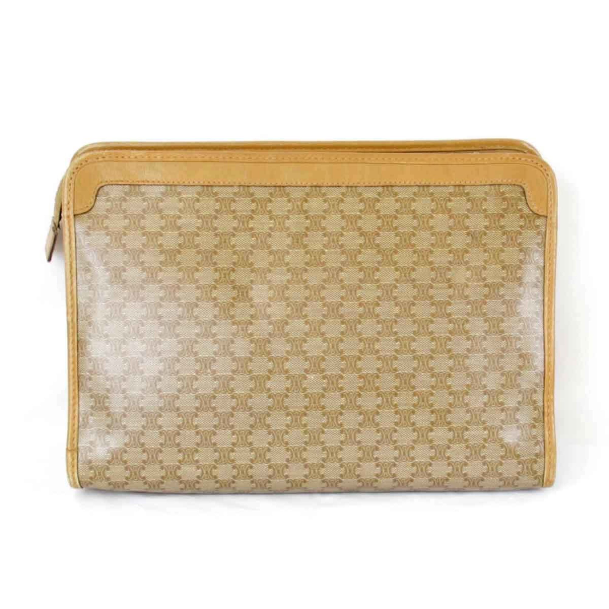 CELINE Clutch bag Beige Women's