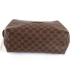 CELINE Macadam Pattern Pouch Brown Women's