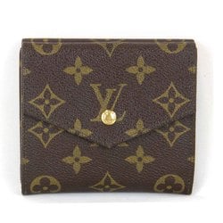 LOUIS VUITTON Louis Vuitton Porte Monnaie Carte Credit M61660 Bi-fold Wallet Monogram Canvas Brown Women's