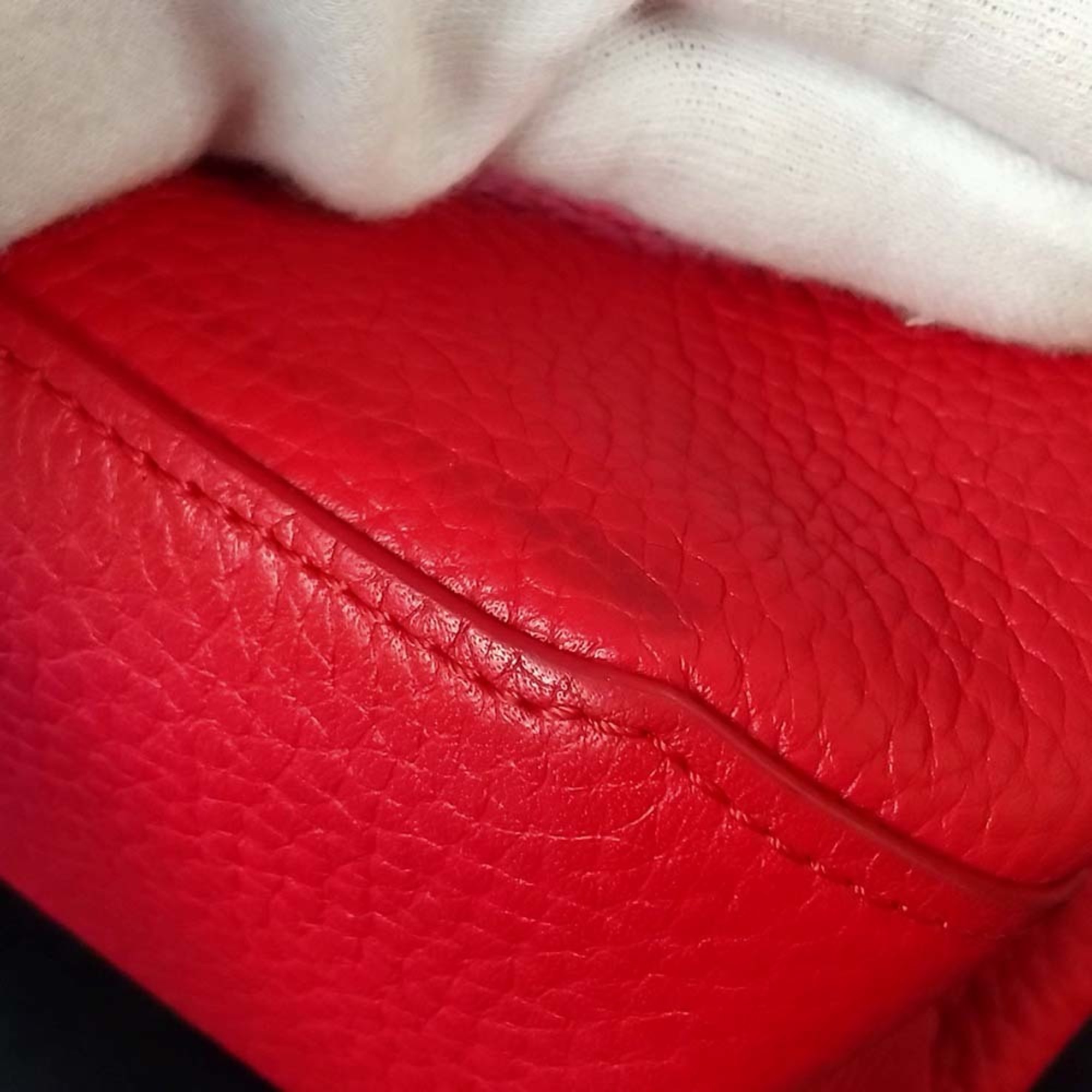 LOUIS VUITTON M50543 Volta Parnassus Handbag Shoulder Bag 2way Red Leather Women's