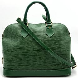 LOUIS VUITTON M52144 Alma Handbag Shoulder Bag 2way Green Epi Leather Women's