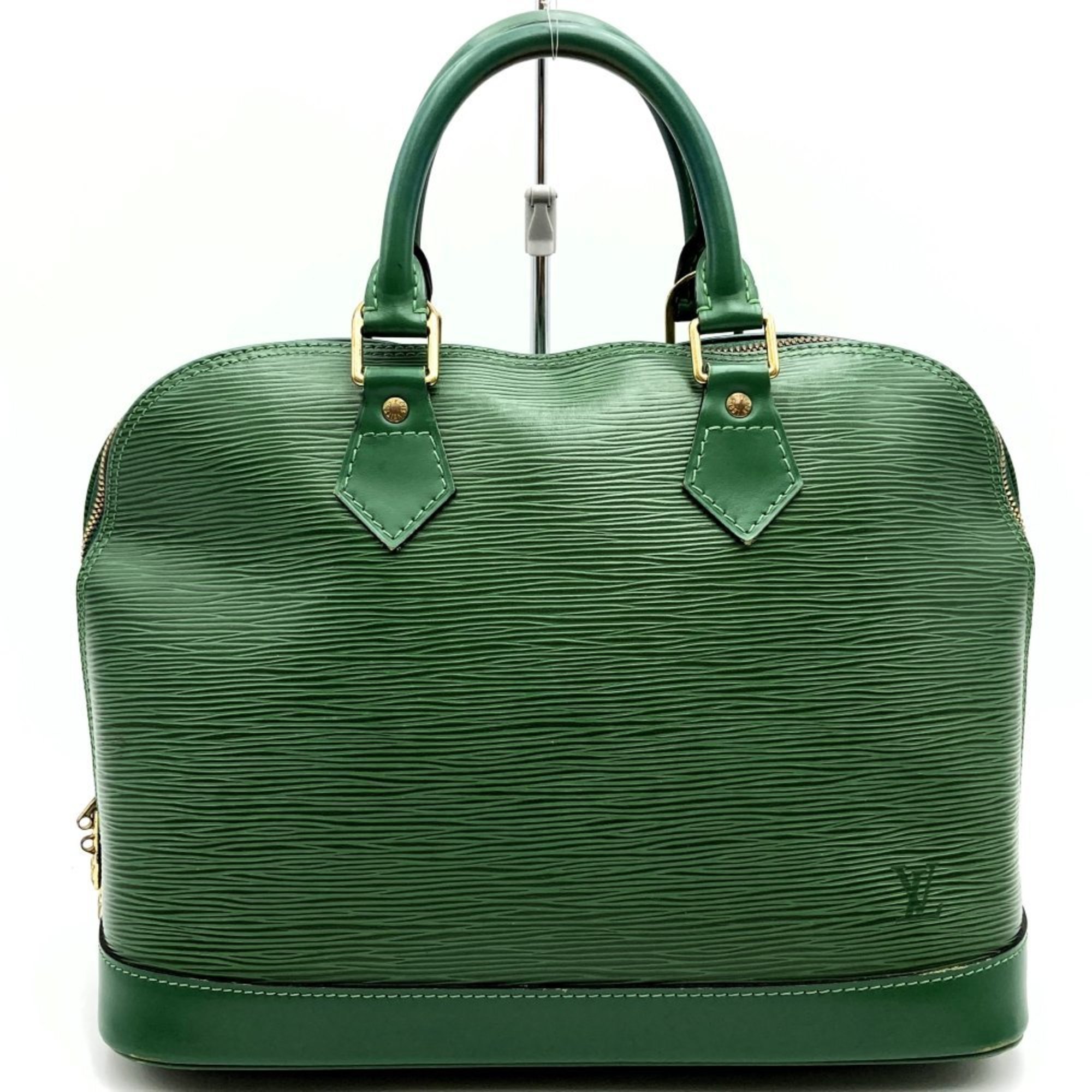 LOUIS VUITTON M52144 Alma Handbag Shoulder Bag 2way Green Epi Leather Women's