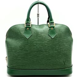 LOUIS VUITTON M52144 Alma Handbag Shoulder Bag 2way Green Epi Leather Women's