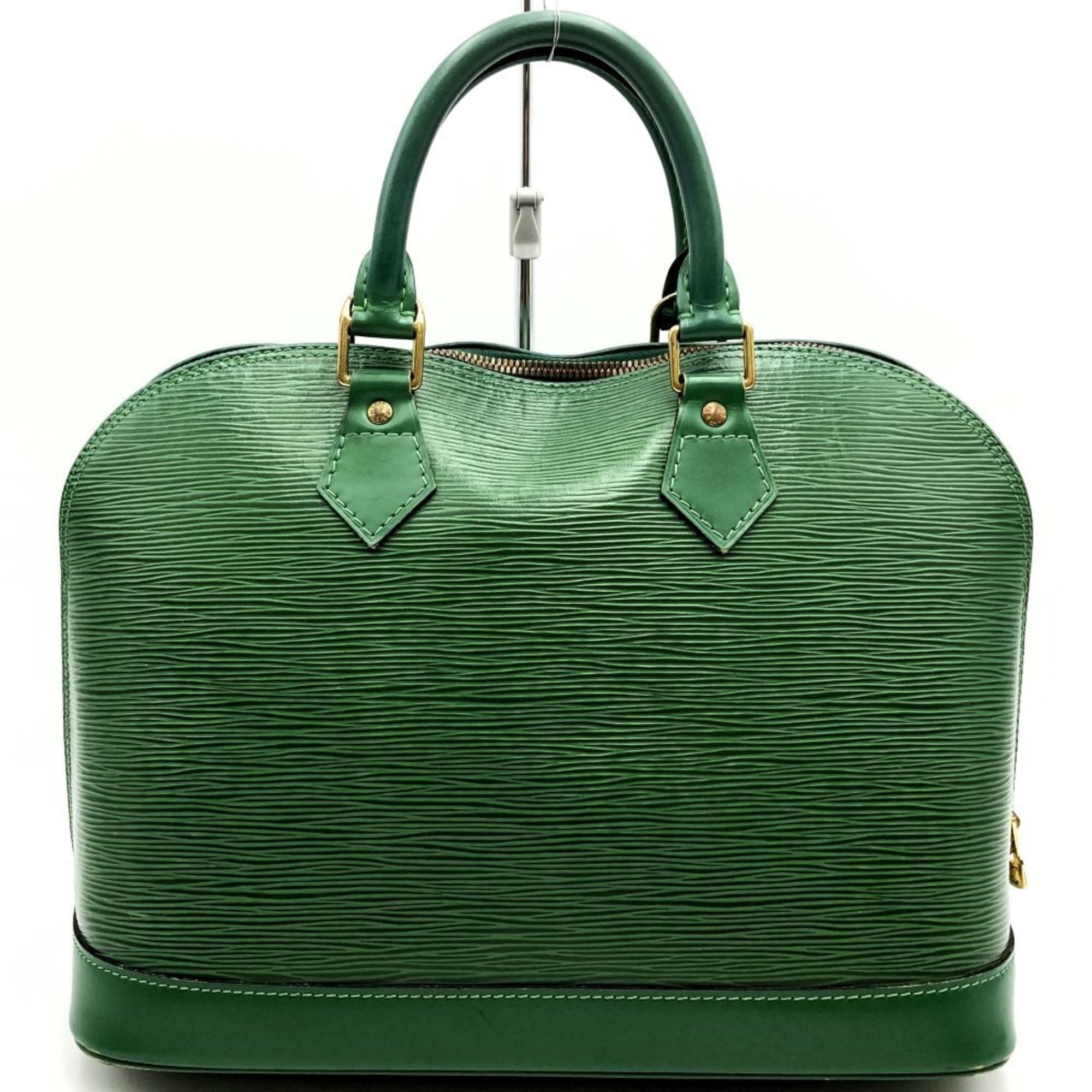 LOUIS VUITTON M52144 Alma Handbag Shoulder Bag 2way Green Epi Leather Women's