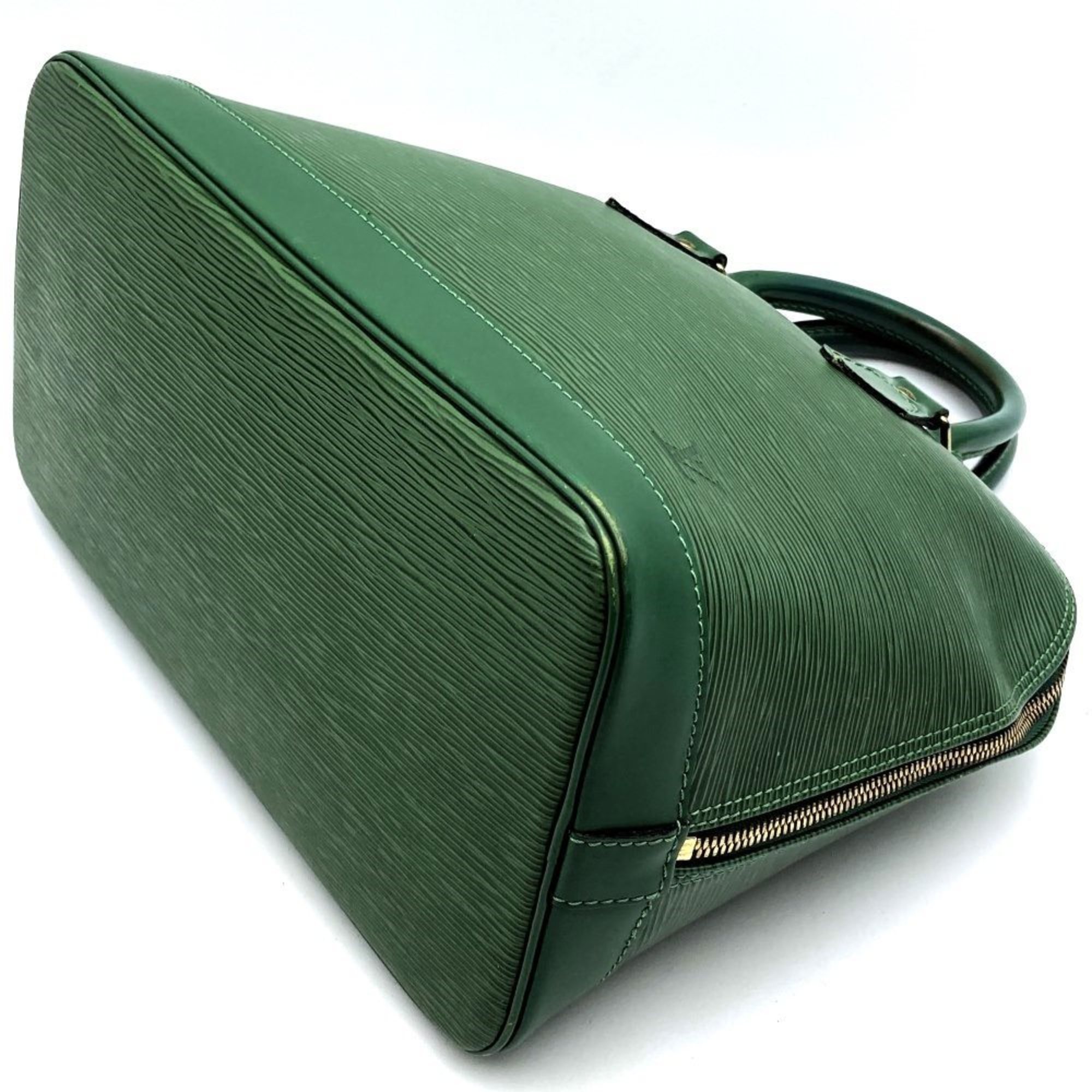 LOUIS VUITTON M52144 Alma Handbag Shoulder Bag 2way Green Epi Leather Women's