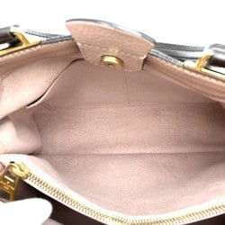 LOUIS VUITTON N41674 Brittany Damier Ebene Handbag Shoulder Bag 2way Magnolia Brown x Pink Leather Women's