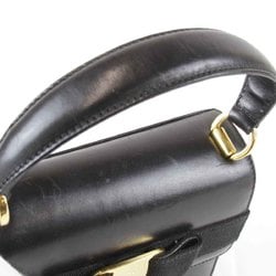 Salvatore Ferragamo Shoulder Bag Leather Black Women's