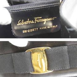 Salvatore Ferragamo Shoulder Bag Leather Black Women's