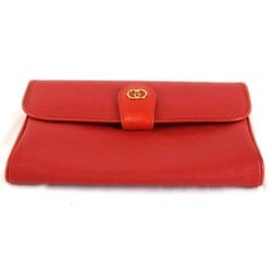 GUCCI Gucci Second Bag / Leather Red Women's