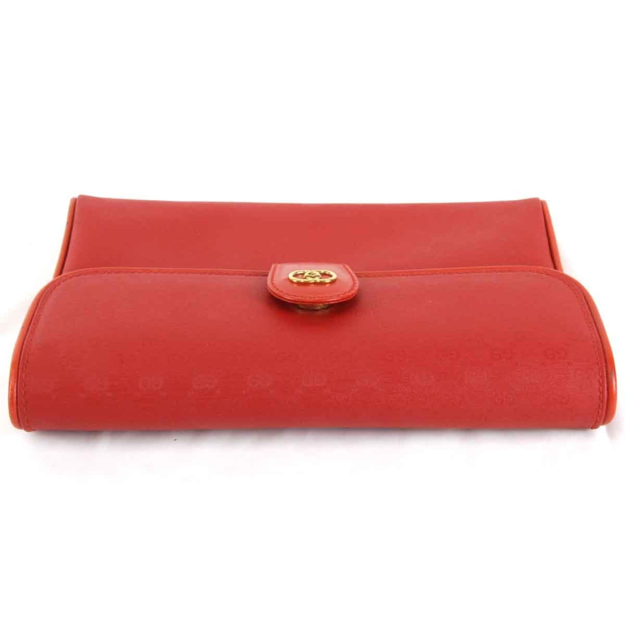 GUCCI Gucci Second Bag / Leather Red Women's