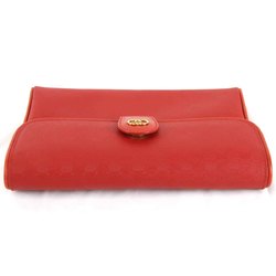 GUCCI Gucci Second Bag / Leather Red Women's