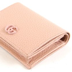 GUCCI 456126 203887 Bi-fold wallet Leather Pink Women's