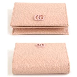 GUCCI 456126 203887 Bi-fold wallet Leather Pink Women's