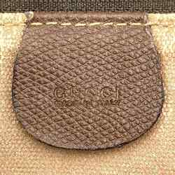 GUCCI 014 115 Clutch Bag Old Gucci GG Supreme Canvas/Leather Brown Women's