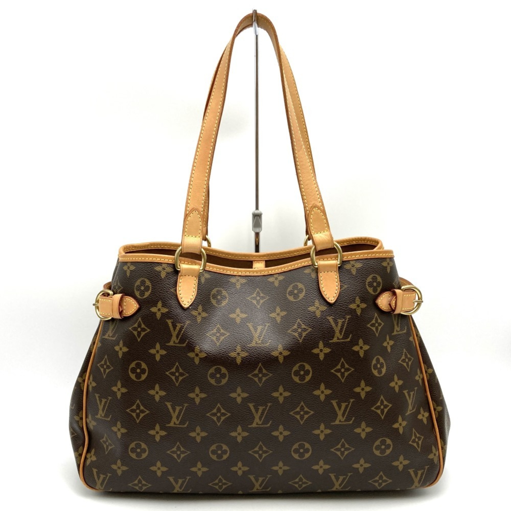 LOUIS VUITTON M51154 Batignolles Horizontal Monogram Handbag Brown Women's