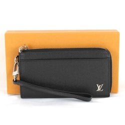 LOUIS VUITTON Louis Vuitton Zippy Dragonne M69409 Long Wallet Taiga Black Women's