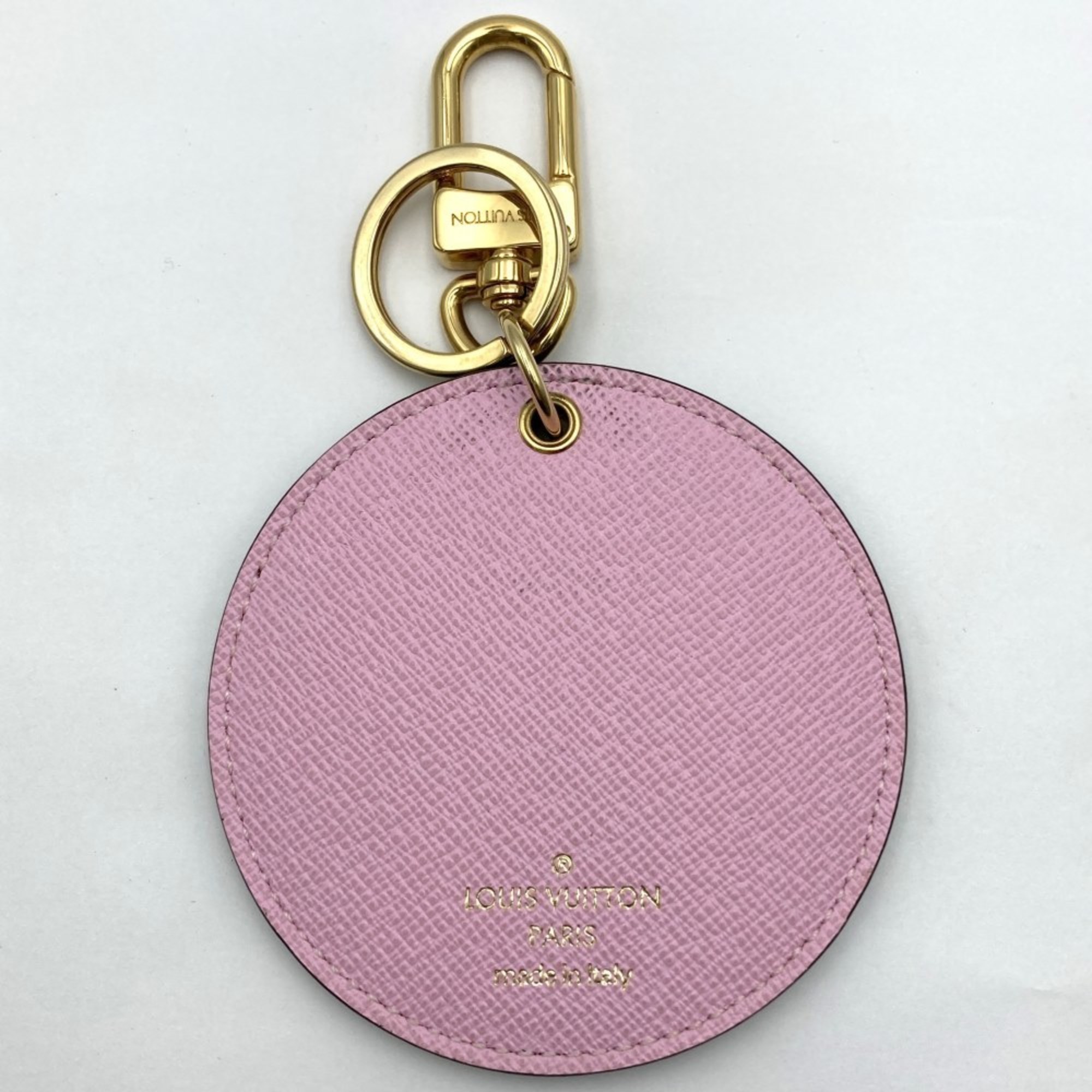 LOUIS VUITTON M61932 Porte Cle Illustre Evasion Bag Charm Keychain Monogram Pink Women's