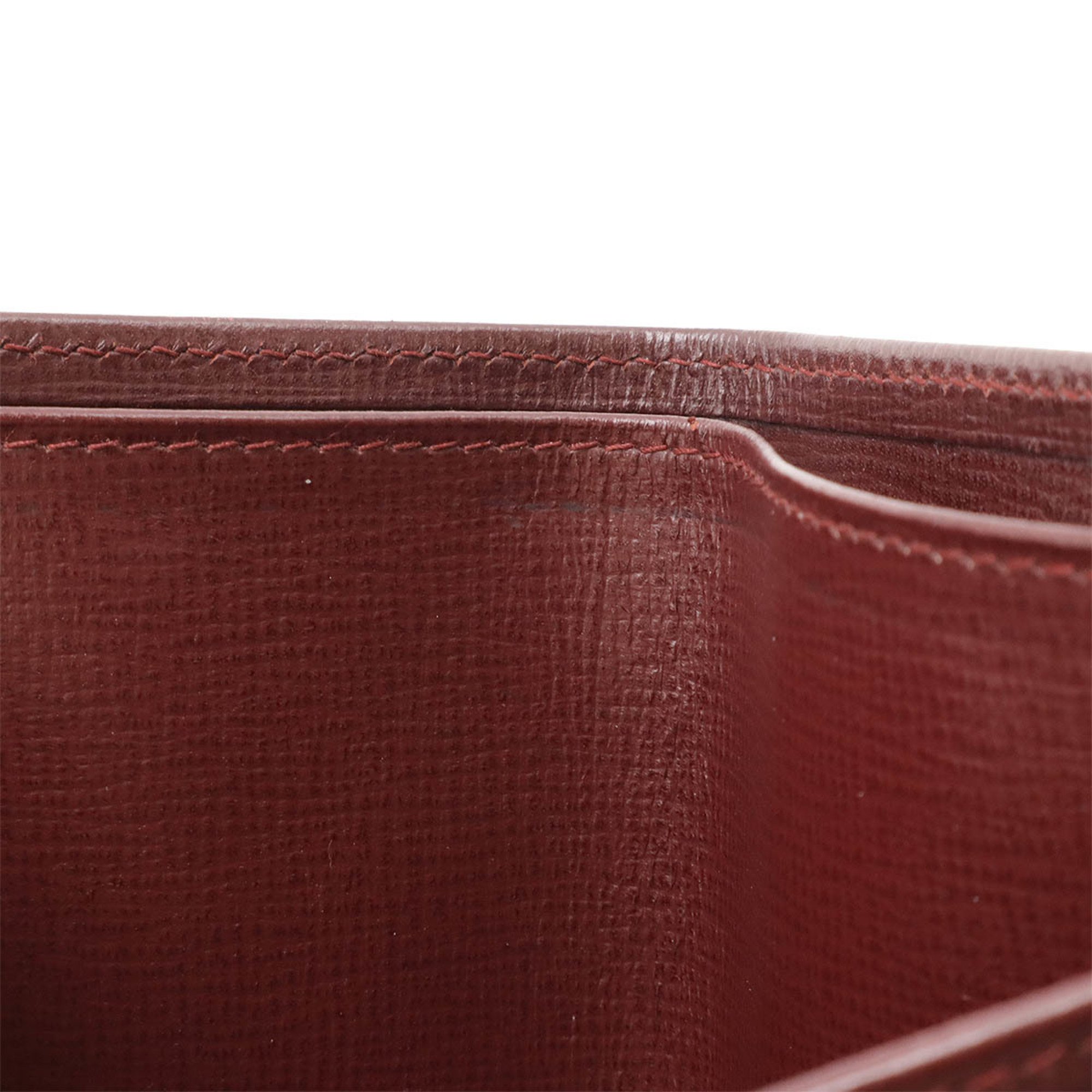 Cartier Must de Bi-fold Wallet Leather Bordeaux L3000165