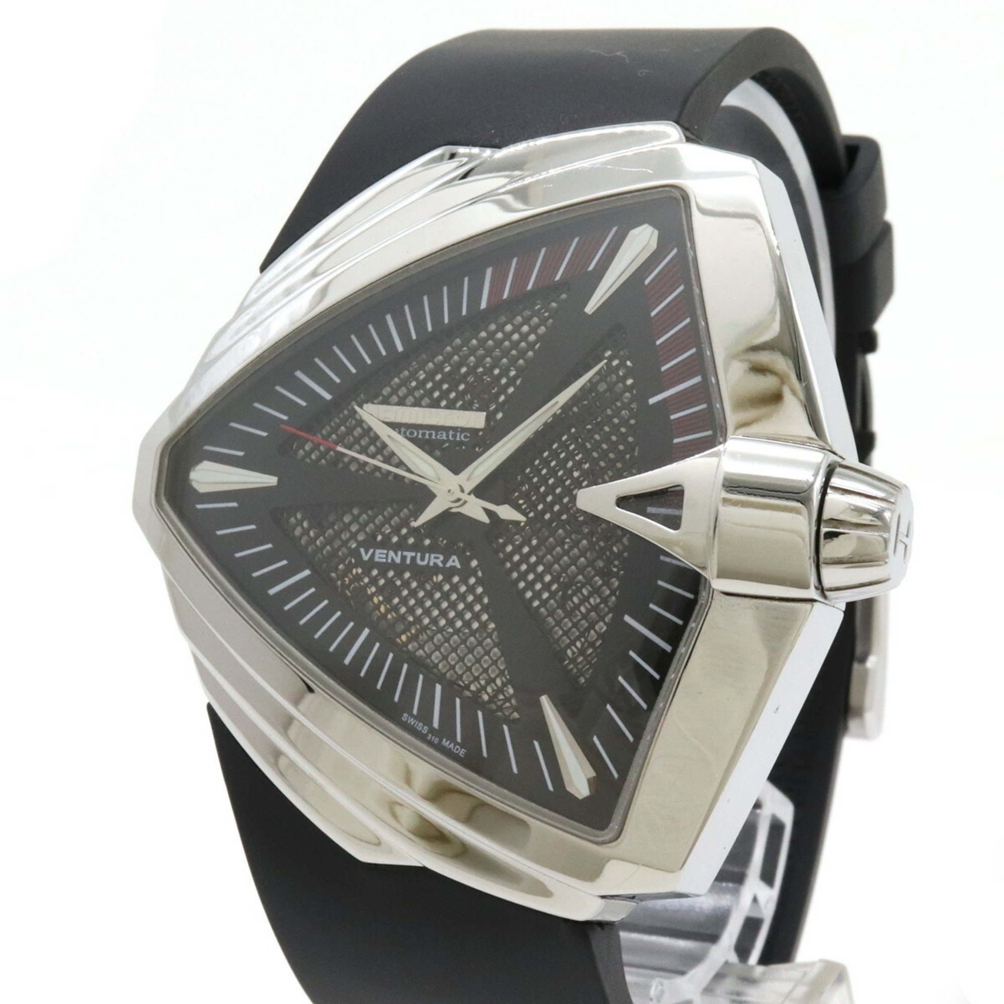 HAMILTON Hamilton Ventura XXL Black Dial Men's SS Rubber Strap AT Automatic Watch H246551