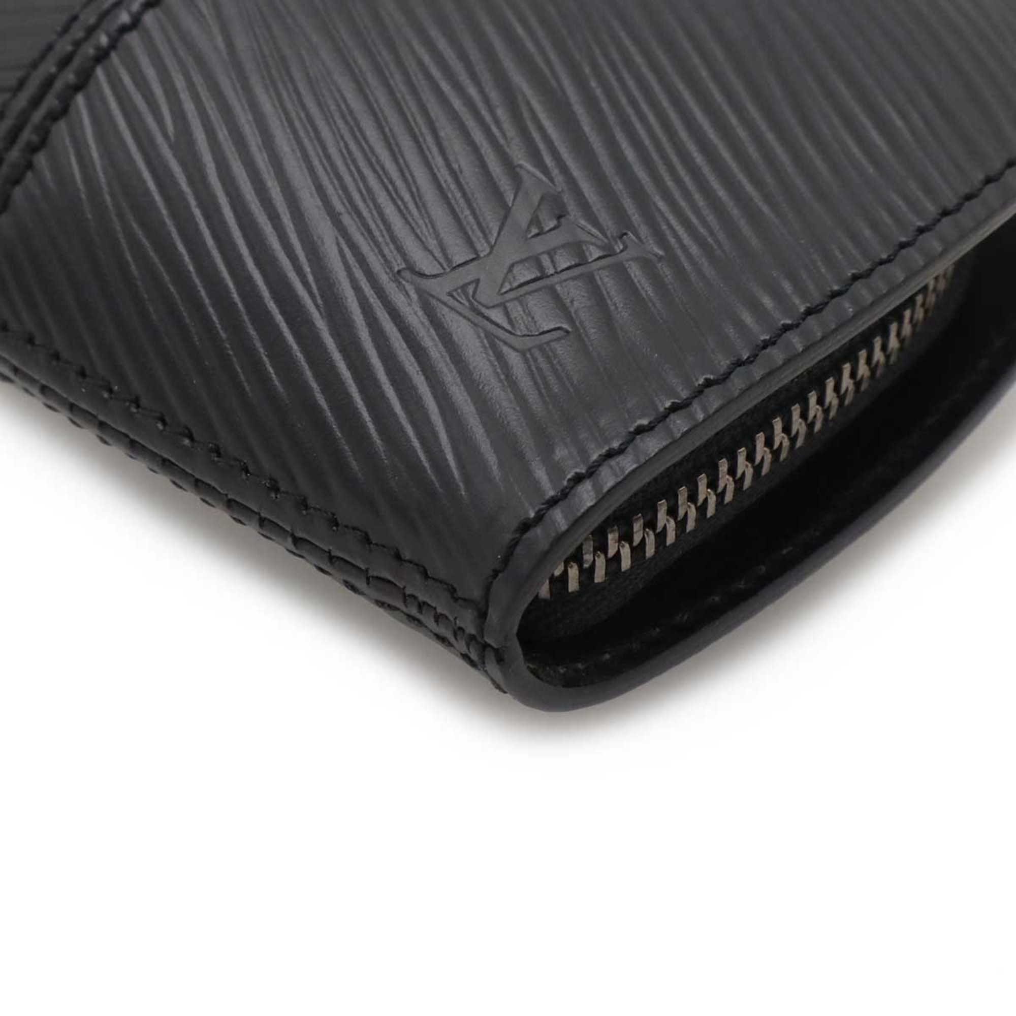 LOUIS VUITTON Louis Vuitton Epi Portemonnay Z Coin Case Purse Leather Noir Black M63682