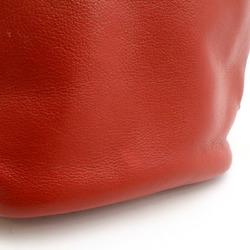 PRADA Prada Bucket Bag Handbag Type Leather Red Shoulder 1BH038