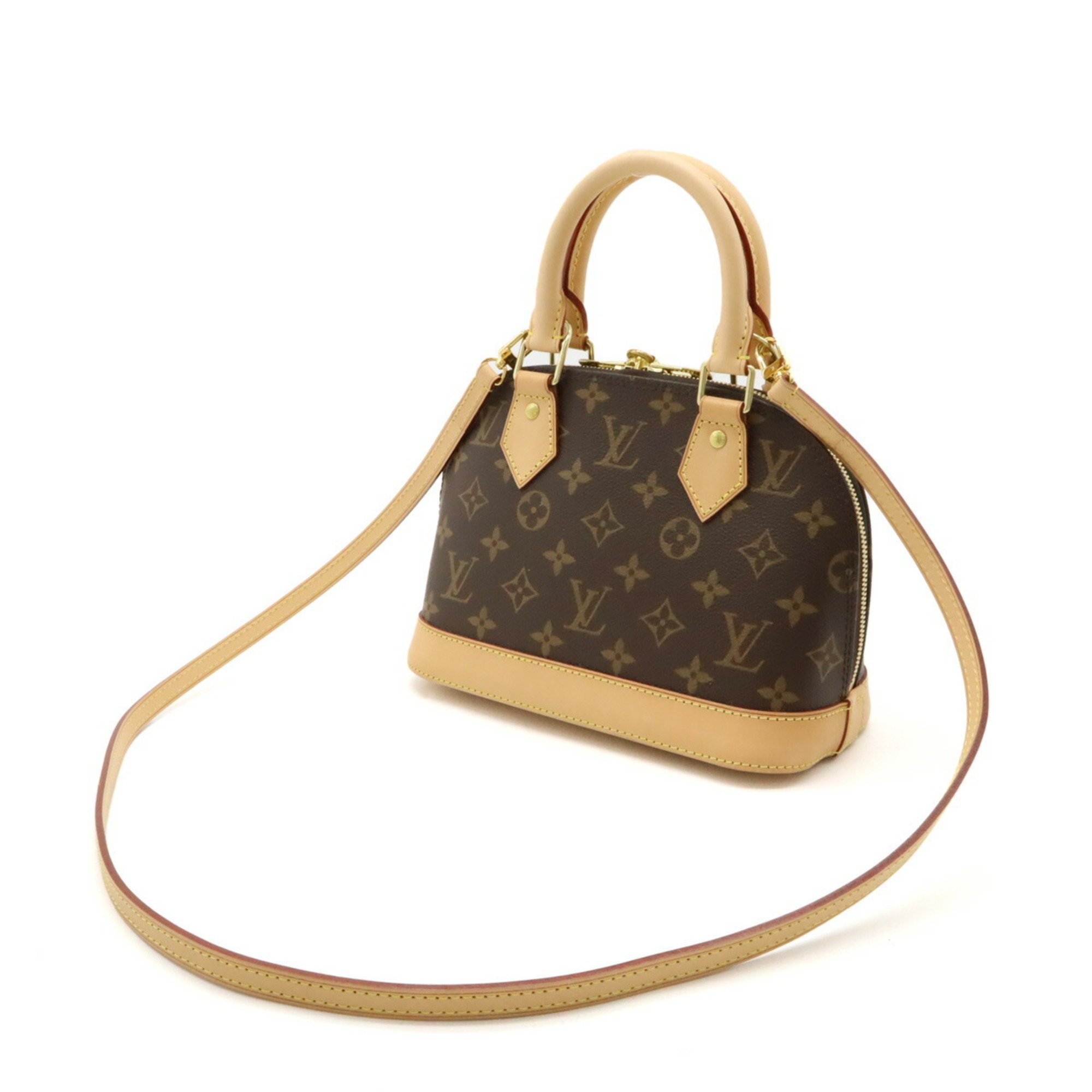 LOUIS VUITTON Louis Vuitton Monogram Alma BB Handbag Bag Shoulder M46990