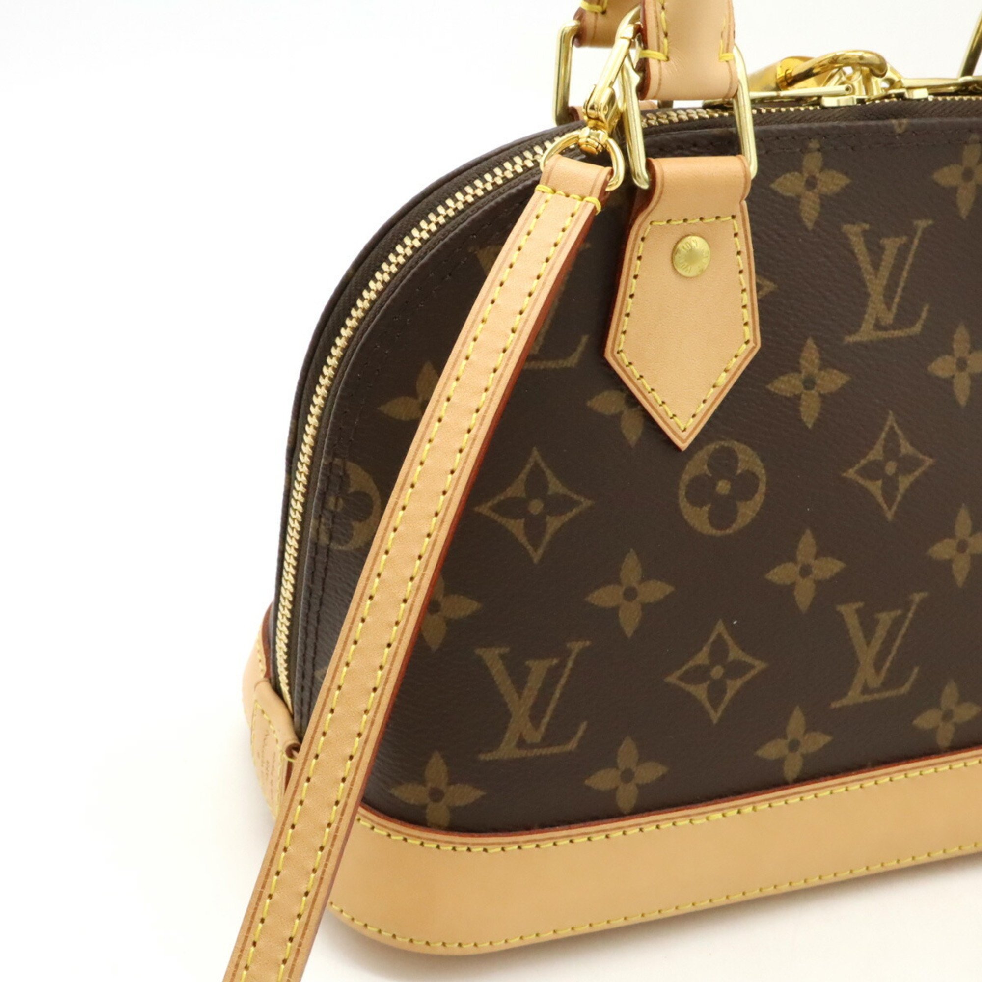 LOUIS VUITTON Louis Vuitton Monogram Alma BB Handbag Bag Shoulder M46990