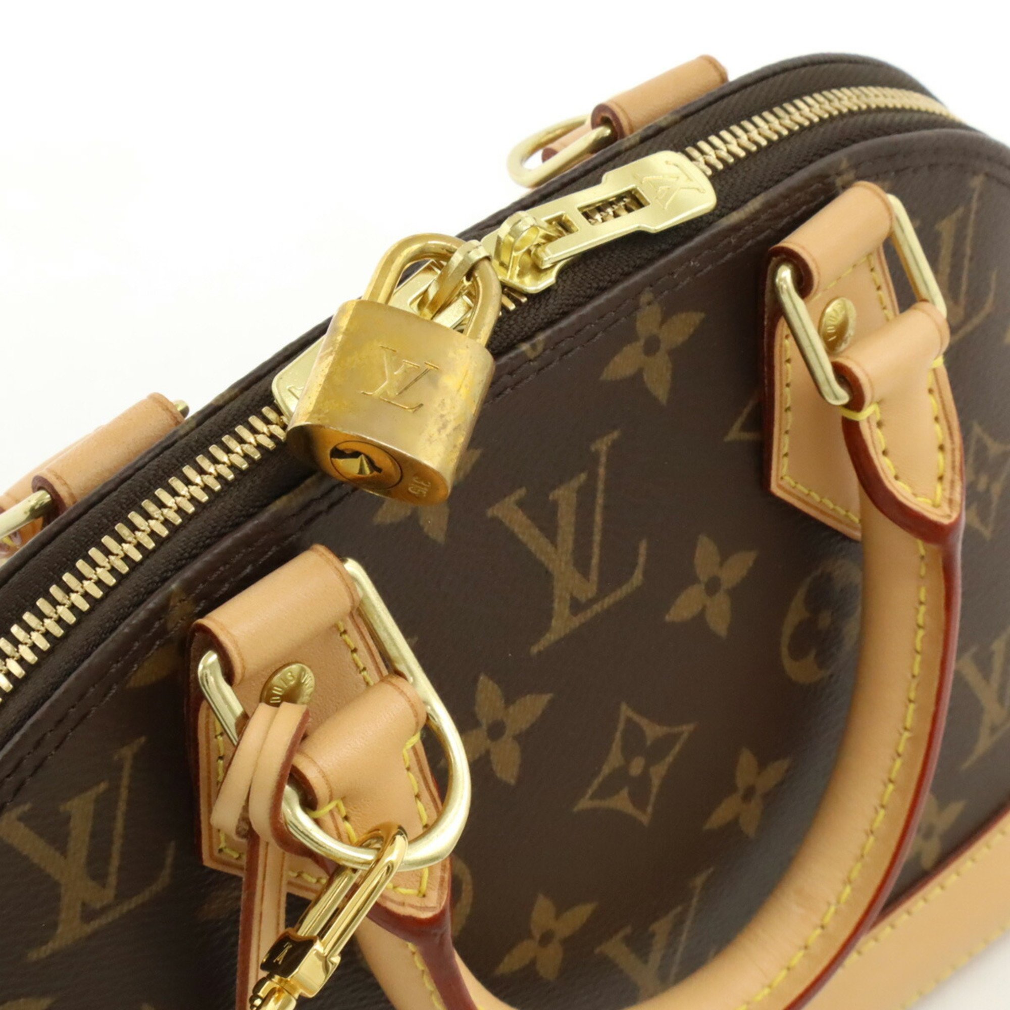 LOUIS VUITTON Louis Vuitton Monogram Alma BB Handbag Bag Shoulder M46990