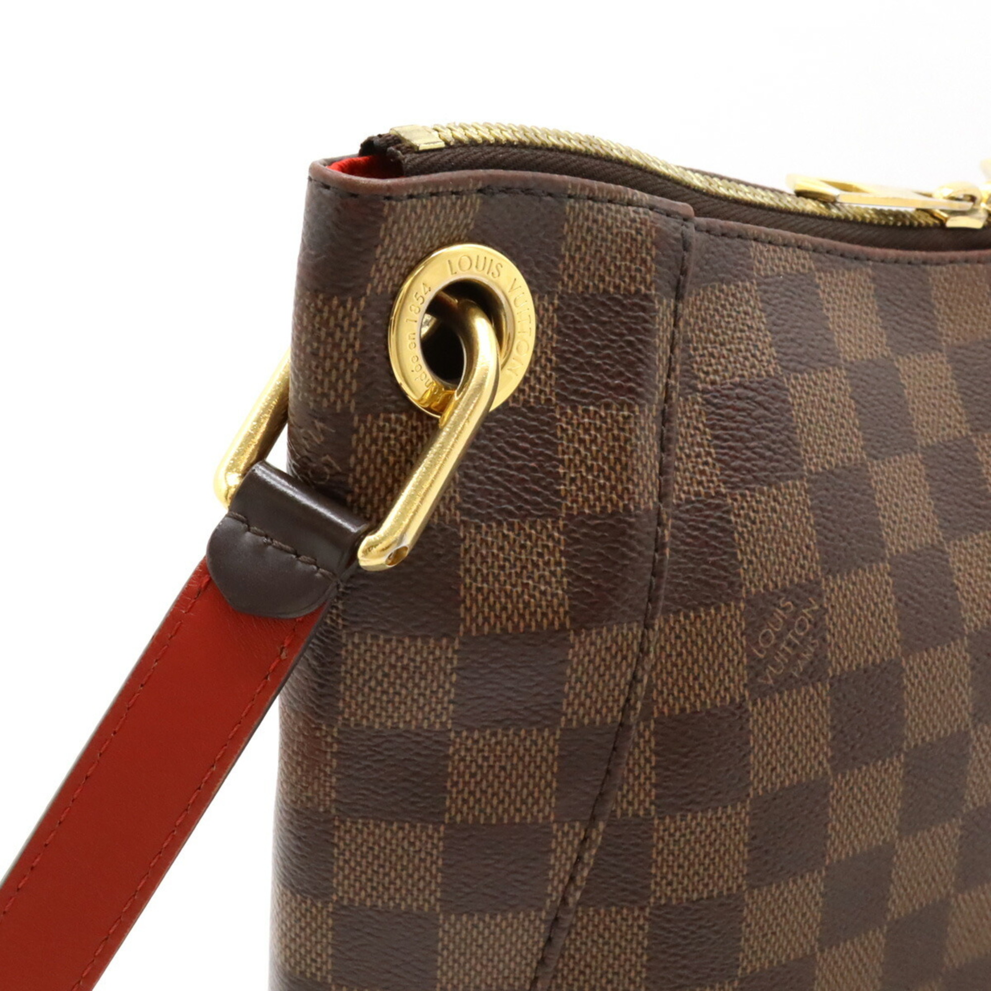 LOUIS VUITTON Louis Vuitton Damier South Bank Shoulder Bag with Tassel N42230